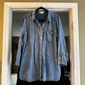 Side Stitch Jean Shirt